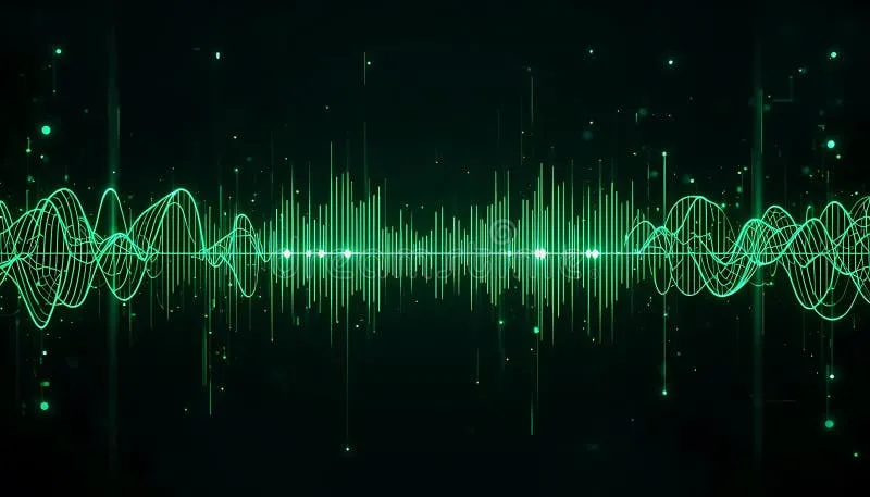 声波频谱绿色动态背景